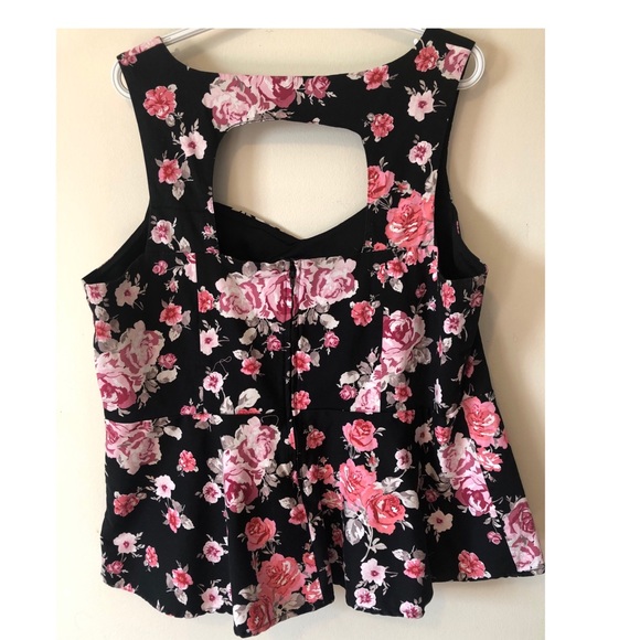 Peplum Floral Torrid Top - Picture 2 of 3